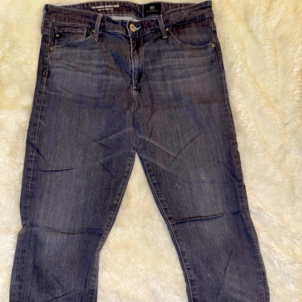 AG Grey High Ris Skinny Jeanss